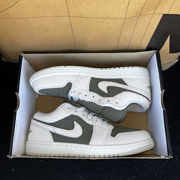 NEW Nike Air Jordan 1 Low SE Medium Olive Orewood Brown HV4089-201 Men Sz 9 main image 4